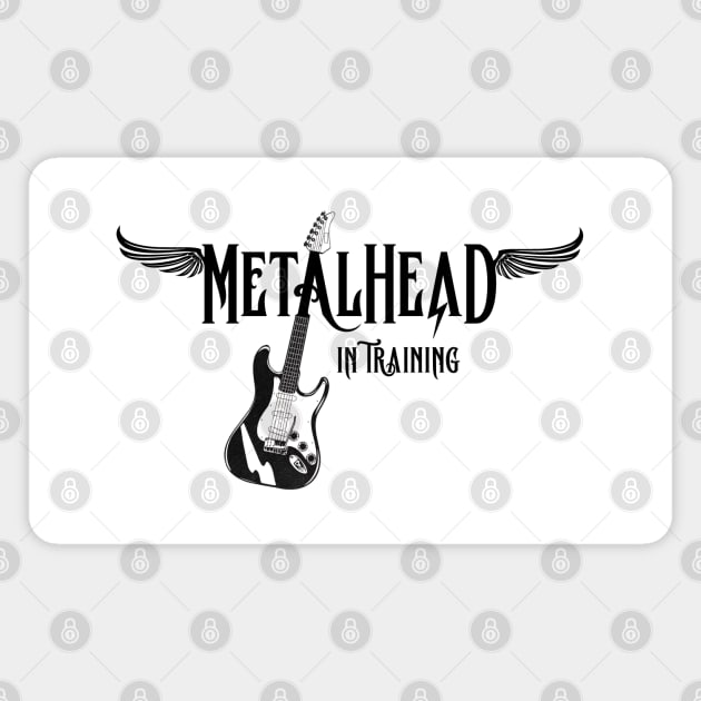 metalhead in training Magnet by mystudiocreate